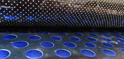 Esempio di punzonati con lamina a pois